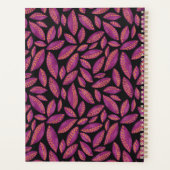 Gepersonaliseerd Paars herfstpatroon van de val Planner (Achterkant)