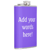 Gepersonaliseerd Paars Heupfles (Rechts)