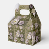 Gepersonaliseerd Paars Lila Hibiscus Covered Weddi Bedankdoosjes (Achterkant)