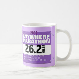 Gepersonaliseerd Paars overal Marathon, 26,2 miljo Koffiemok