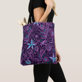 Gepersonaliseerd Paars Paisley Tote Bag