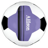 Gepersonaliseerd Paars Voetbal (Gedraaid)