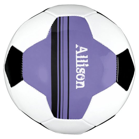 Gepersonaliseerd Paars Voetbal (Gedraaid)