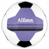 Gepersonaliseerd Paars Voetbal (Voorkant)