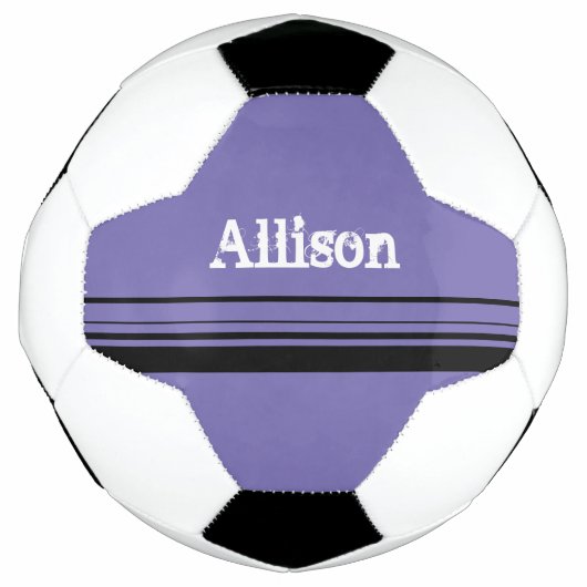 Gepersonaliseerd Paars Voetbal (Voorkant)