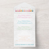 Gepersonaliseerd PAASEIEREN JAGEN Bunny Party Supp All In One Uitnodiging (Binnen)