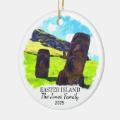 Gepersonaliseerd Paaseiland Ornament, Chili Keramisch Ornament (Links)