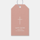 Gepersonaliseerd Paaskruis Cadeaulabel (Voorkant)
