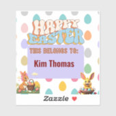 Gepersonaliseerd Paasplezier Sticker (Vel)