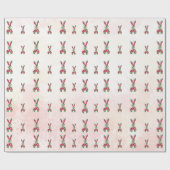 Gepersonaliseerd paaswrapping papier - Schattige k (Vlak)