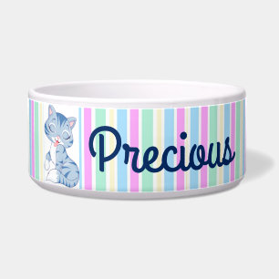 Gepersonaliseerd pakket Bowl/Cute Cat Voerbakje