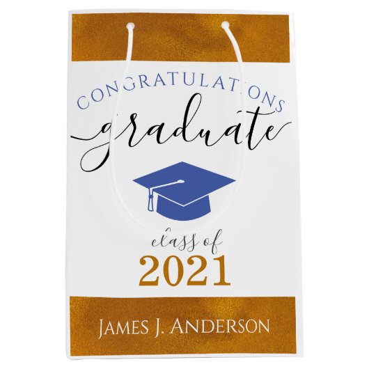 Gepersonaliseerd pakketten Afstuderen op jaarbasis Medium Cadeauzakje (Voorkant)