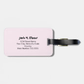 Gepersonaliseerd Panda Beer Bagagelabel (Achterkant horizontaal)