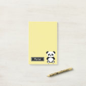Gepersonaliseerd Panda Beer Dierlijke Kinderen Kaw Post-it® Notes (Op bureau)
