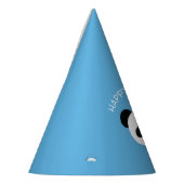 Gepersonaliseerd Panda Beer Kawaii Verjaardagsjong Feesthoedjes (Links)