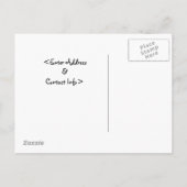 Gepersonaliseerd Panda Beer Kinderfeestjes Uitnodiging Briefkaart (Achterkant)