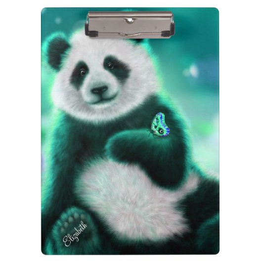 Gepersonaliseerd Panda-Beer/Klembord Klembord (Voorkant)