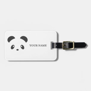 Gepersonaliseerd pandabagagelabel bagagelabel