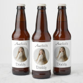 Gepersonaliseerd papa cadeau - Aangepast gezicht - Bier Etiket (Flessen)