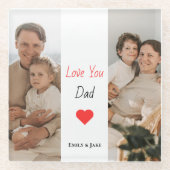 Gepersonaliseerd papa Onderzetter | Vaderdag Gift (Voorkant)