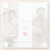 Gepersonaliseerd papa Onderzetter | Vaderdag Gift (Achterkant)