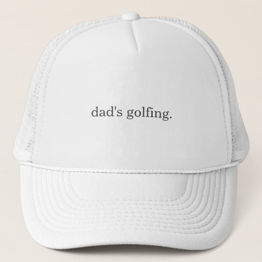 Gepersonaliseerd papa's golvende Humor met witte G Trucker Pet (Voorkant)