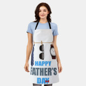 Gepersonaliseerd "Papa's Grilling Schort" Schort (Gedragen)