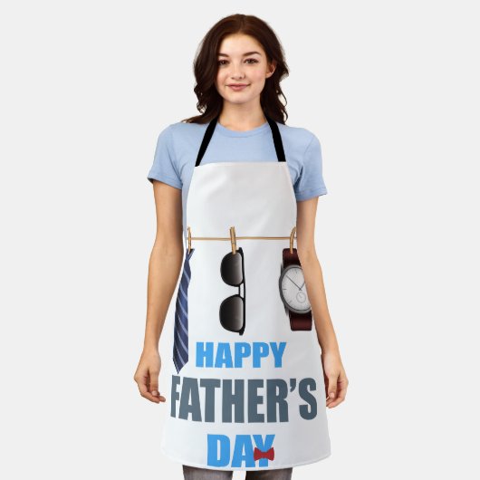 Gepersonaliseerd "Papa's Grilling Schort" Schort (Gedragen)