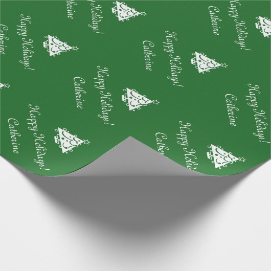 Gepersonaliseerd papier voor kerstbekistingen met  (Hoek)