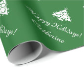 Gepersonaliseerd papier voor kerstbekistingen met  (Rol Hoek)