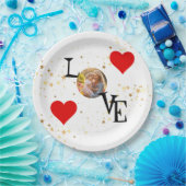 Gepersonaliseerd papieren bord met mama en mij Afb (Feest)