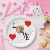 Gepersonaliseerd papieren bord met mama en mij Afb (Feest)