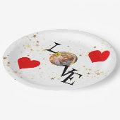 Gepersonaliseerd papieren bord met mama en mij Afb (Gekanteld)