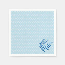 Gepersonaliseerd papieren servet met eenvoudige bl