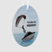 Gepersonaliseerd parasailing acryl Ornament (voorkant)