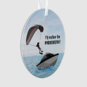Gepersonaliseerd parasailing acryl Ornament (voorkant)