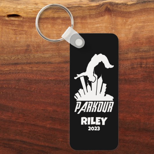 Gepersonaliseerd Parkour Sleutelhanger (Voorkant)