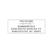 Gepersonaliseerd Pas getrouwd — Kwijtscheldadres Zelfinktende Stempel (Design)