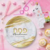 Gepersonaliseerd Pascha Pesach Hebreeuws Goud & Ma Papieren Bordje (Feest)