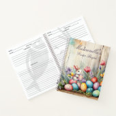 Gepersonaliseerd Pasen Familie Recept Cookbook Notitieboek (Binnen)