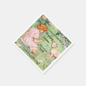 Gepersonaliseerd Pasen Little Lamb Servet (Hoek)