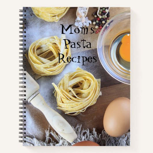Gepersonaliseerd pasta-recept boek (Voorkant)