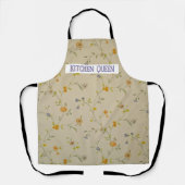 Gepersonaliseerd pastel Floral Schort (Voorkant)