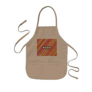 Gepersonaliseerd pastel geometrisch Abstract Kinde Kinder Schort