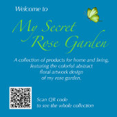 Gepersonaliseerd pastel mijn geheim Roos tuin wand