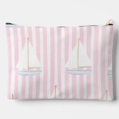 Gepersonaliseerd pastel Schattige bootpatroon Etui (Achterkant)