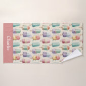 Gepersonaliseerd Pastelkleurig Ijs Badhanddoek (Badhanddoek)