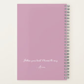 Gepersonaliseerd  pastelschrift notitieboek (Achterkant)