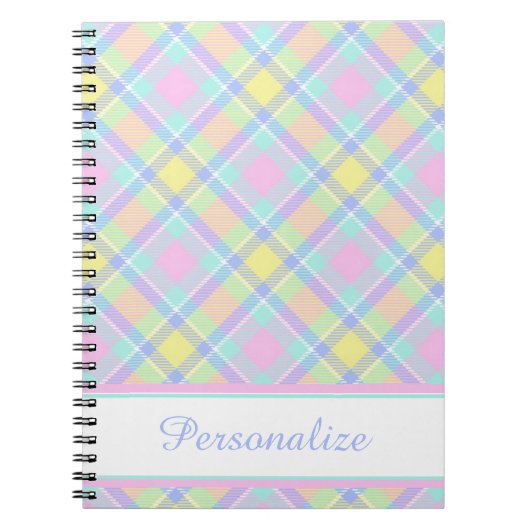 Gepersonaliseerd pastschild notitieboek (Voorkant)