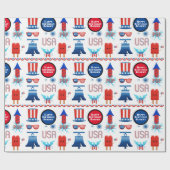 Gepersonaliseerd patriotticum cadeaupapier (Vlak)